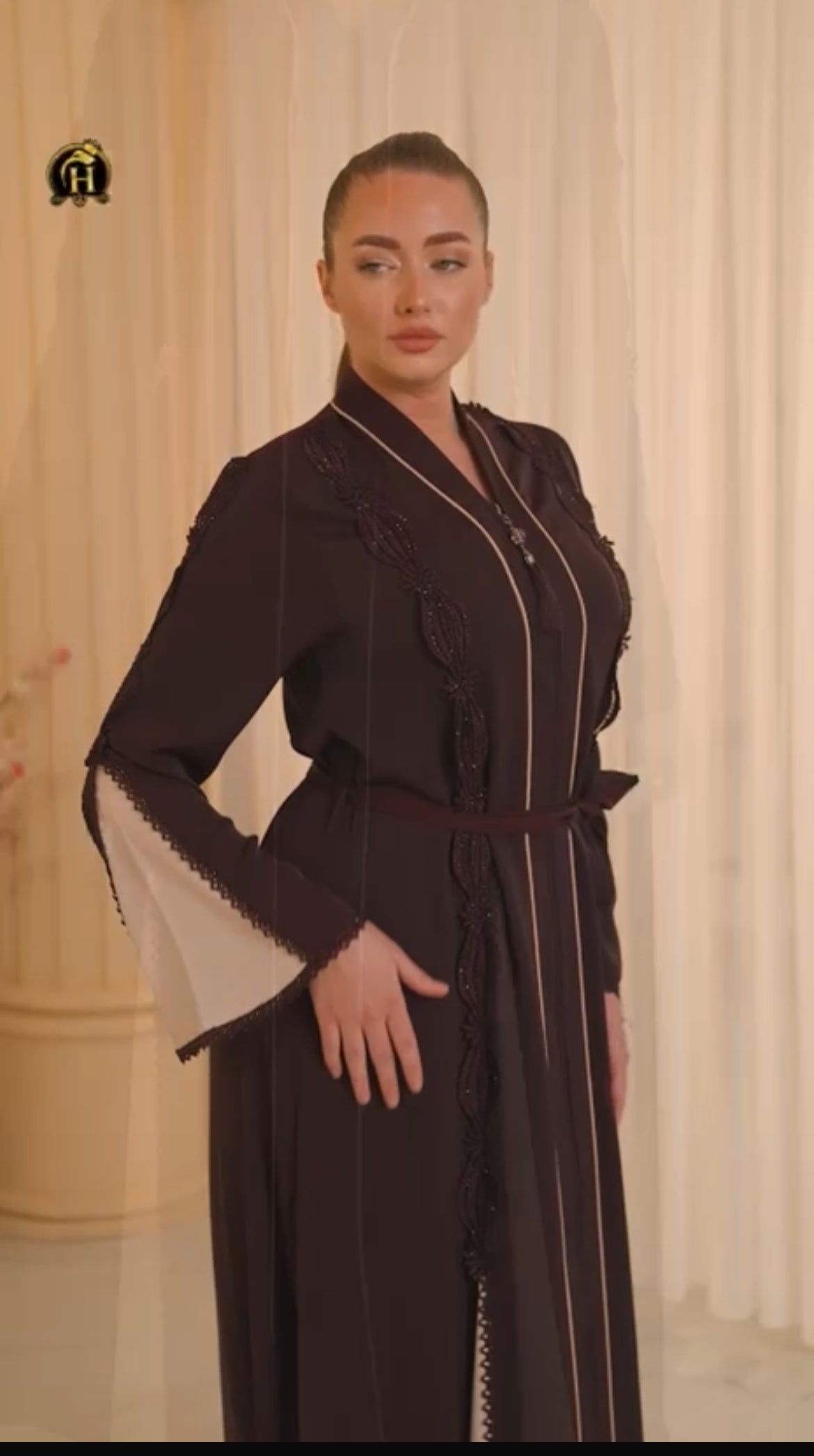 AS-01 Embroidered Turkish Abaya