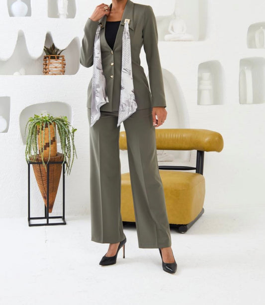 The Power Suit - Olive green